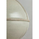 Inspired by rustic pottery, this table lamp's beautifully shaped base is crafted of pale sage ceramic giving it an earthy pale green tone. The off white linen shade pairs naturally and casts a soft glow. Raised seamlines and a reactive glaze that allows hints of the natural ceramic to peek through, give the fixture a hand-thrown, crafted feel. Amethyst Home provides interior design, new home construction design consulting, vintage area rugs, and lighting in the Alpharetta metro area.