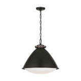 Featuring Hayward Large Pendant Aged Iron by Visual Comfort at Amethyst Home. Indulge in luxury with our Hayward Large Pendant in Aged Iron. This exquisite pendant creates a stunning focal point in any room, with its elegant design and timeless beauty. Add a touch of sophistication and style to your space with this must-have piece.
Overall Dimensions: 18" L x 18" W x 17.125" H. Amethyst Home provides interior design, new construction, custom furniture, and area rugs in the Omaha metro area