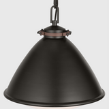 Featuring Hayward Medium Pendant Aged Iron by Visual Comfort at Amethyst Home. Introducing the Hayward Medium Pendant, crafted with aged iron and designed to elevate any space. Its sleek and sophisticated pendant design adds a touch of luxury to your home. Light up your room with this elegant piece, perfect for creating an exclusive, refined ambiance.
Overall Dimensions: 13" L x 13. Amethyst Home provides interior design, new construction, custom furniture, and area rugs in the Portland metro area
