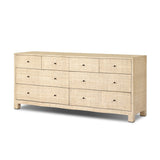 Hollis 8 Drawer Dresser - Natural Fleck Raffia | shipping 10/10/2026