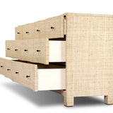 Hollis 8 Drawer Dresser - Natural Fleck Raffia | shipping 10/10/2026