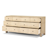 Hollis 8 Drawer Dresser - Natural Fleck Raffia | shipping 10/10/2026