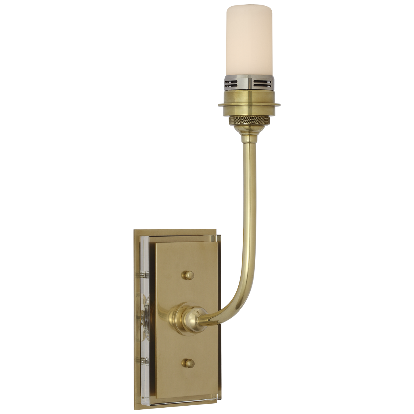 Featuring Hulton 17" Cordless Single Sconce Hand-Rubbed Antique Brass by Visual Comfort at Amethyst Home. Hulton 17" Cordless Single Sconce in Hand-Rubbed Antique Brass with Linen Shade
Overall Dimensions: 6.5" L x 6.5" W x 17.75" H
Weight : 6 lbs.. Amethyst Home provides interior design, new construction, custom furniture, and area rugs in the Tampa metro area
