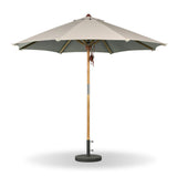 Baska Outdoor Round Umbrella - Fine Sanded Teak-Fsc / Ibiza Mole - Ibiza Mole