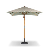 Baska Outdoor Rectangular Umbrella - Fine Sanded Teak-Fsc / Ibiza Mole - Ibiza Mole