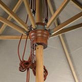 Baska Outdoor Rectangular Umbrella - Fine Sanded Teak-Fsc / Ibiza Mole - Ibiza Mole