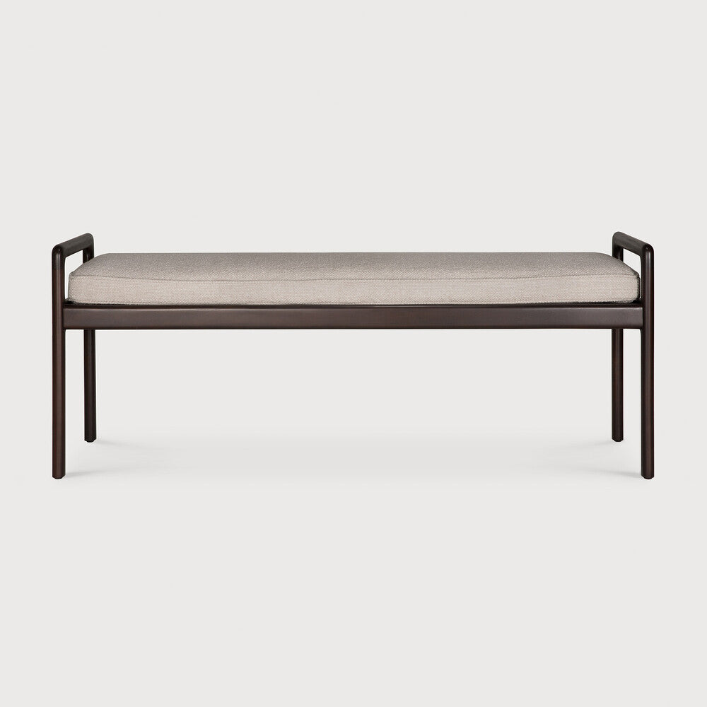 Jack Ivory Mahogany Dark Brown Bench | ready to ship!