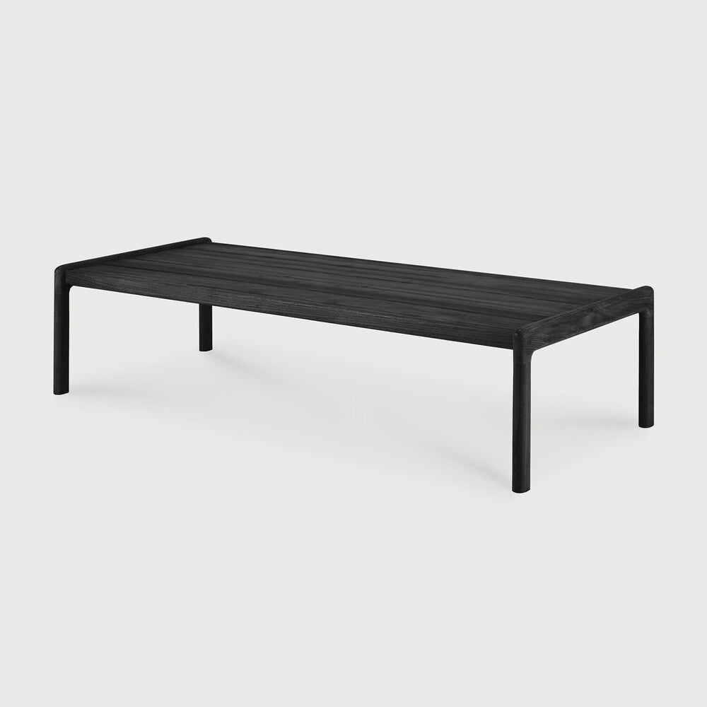 Featuring Jack Teak Black Outdoor Coffee Table by Ethnicraft at Amethyst Home. Alluring from every angle, luxuriant shapes and curves form the basis of the Jack collection. Designed to attract attention with the same clean and classic lines, place the Jack coffee table as a single item or arranged together in a composition specific to your needs.Brushed : YesCollection : JackFin. Amethyst Home provides interior design, new construction, custom furniture, and area rugs in the Los Angeles metro area
