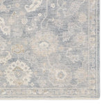 Featuring Alara Rug by Jaipur Living at Amethyst Home. Elegant and classic, the Alara design presents a largely sought-after Oushak-inspired pattern in a durable, powerloomed construction. The beautiful blue and gray oriental pattern effortlessly elevates any medium-traffic indoor setting. Space-dyed polyester introduces subtle, intriguing color variation. Amethyst Home provides interior design, new home construction design consulting, vintage area rugs, and lighting in the Kansas City metro area.