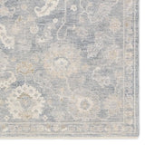 Featuring Alara Rug by Jaipur Living at Amethyst Home. Elegant and classic, the Alara design presents a largely sought-after Oushak-inspired pattern in a durable, powerloomed construction. The beautiful blue and gray oriental pattern effortlessly elevates any medium-traffic indoor setting. Space-dyed polyester introduces subtle, intriguing color variation. Amethyst Home provides interior design, new home construction design consulting, vintage area rugs, and lighting in the Kansas City metro area.