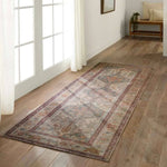 The Canteena Arkansas combines the charm of timeless designs with easy-care, livability for any home or lifestyle. The Arkansas design delights with medallions and intricate floral borders in hues of red, blue, gold, and gray. Amethyst Home provides interior design, new home construction design consulting, vintage area rugs, and lighting in the Charlotte metro area.