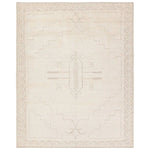 Hand carded wool, soft Tencel, and a neutral color palette define the handknotted Ashend Imbar. The Imbar rug showcases a Moroccan-inspired center medallion in a neutral, cream, taupe, and beige colorway. Geometric detailing via high and low pile establishes a thin border and provides a nod to the tribal styles of northern Africa. Amethyst Home provides interior design, new home construction design consulting, vintage area rugs, and lighting in the Des Moines metro area.