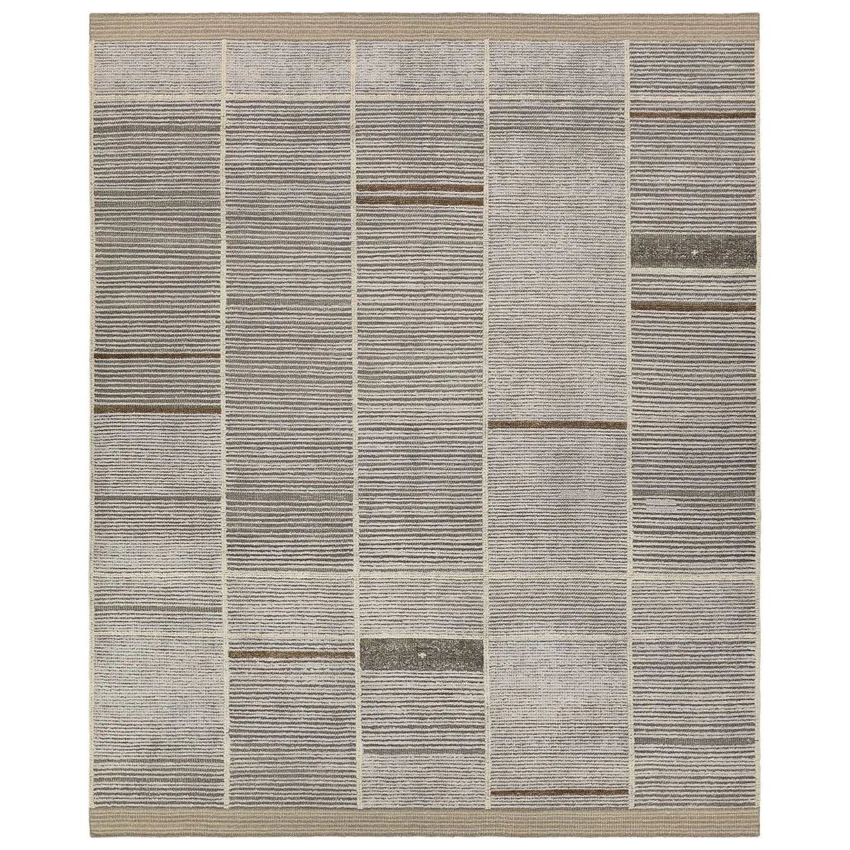 Beauty is on the horizon with the Bezem Aytana. The Aytana design features a mid-century linear pattern for subtle visual depth. Hand-knotted from easy-care wool with a high-low pile, this piece is as practical as it is captivating—a true testament to modern craftsmanship.Hand Knotte Amethyst Home provides interior design, new home construction design consulting, vintage area rugs, and lighting in the Salt Lake City metro area.