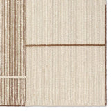 Earthy white and brown tones come together in a mesmerizing linear design, infusing the Bastien rug with contemporary elegance. Hand-knotted from a luxe wool pile, its luminous sheen highlights every intricate detail.Handwove Amethyst Home provides interior design, new home construction design consulting, vintage area rugs, and lighting in the Omaha metro area.