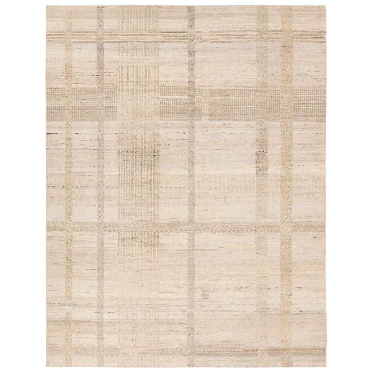 Giving homage to the long lifespan of this handmade masterpiece, the Centenary Digon provides heirloom quality for generations to come.  With a spectrum of taupe modern plaid stripes, the Digon rug is 100% wool and made for optimum durability.Hand Knotte Amethyst Home provides interior design, new home construction design consulting, vintage area rugs, and lighting in the Des Moines metro area.