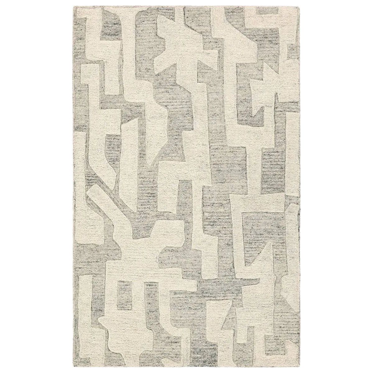 The handtufted Mallino Eminence designed by Nikki Chu infuses homes with contemporary appeal and stylishly contrasting motifs. Crafted from 100% undyed wool, the Eminence rug features a high-low texture with a soft hand and hand-embossed details. Amethyst Home provides interior design, new home construction design consulting, vintage area rugs, and lighting in the Des Moines metro area.