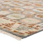 The Turkish-Killum-inspired Hazan Titale is intricately handknotted by artisans in India. Crafted with 15 knots per square inch, these durable area rugs thrive in both high and low traffic areas of the home. The Titale design showcases traditional-style miniature medallions in orange, slate, pink, light green, and cream hues. Amethyst Home provides interior design, new home construction design consulting, vintage area rugs, and lighting in the Winter Garden metro area.