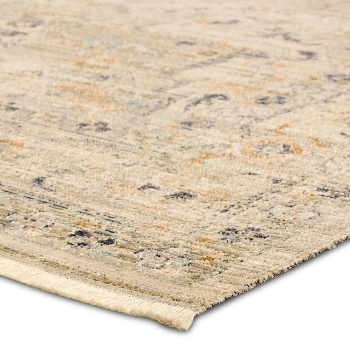 Introducing Tejal, engineered to excel in both style and durability. Crafted with precision using space-dyed polyester and cross-woven for rich texture, it’s built to withstand high-traffic settings, both indoors or out. The traditional design captures a coveted vintage aesthetic while remaining easy to maintain. Amethyst Home provides interior design, new home construction design consulting, vintage area rugs, and lighting in the Des Moines metro area.