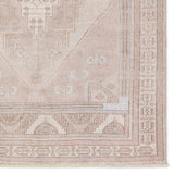 Distressed, vintage designs offer an elevated tone for the Lumal Collection. The Orame rug features a Southwestern-inspired medallion, geometric border, and intricate detailing in tones of mauve, light blue, brown, and cream. This machine washable rug is stain resistant and easy to clean, perfect for homes with children and pets. Amethyst Home provides interior design, new home construction design consulting, vintage area rugs, and lighting in the Omaha metro area.
