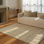The Lustrous design features flowing waves of 100% premium undyed wool in soft cream tones. Its high-low texture creates movement, adding an earthy, elemental ease to any modern space. Crafted with care to mimic a soumak weave, this rug offers timeless elegance and a soft, tactile feel.Hand Tufte Amethyst Home provides interior design, new home construction design consulting, vintage area rugs, and lighting in the Seattle metro area.
