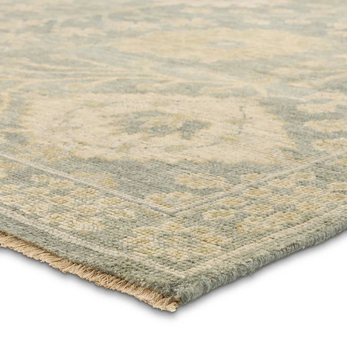 The latest offering in our best selling Rhapsody Maeli features heirloom-quality designs of stunningly abrashed Old World patterns. These traditional patterns meet modern design elements in the Maeli. A treat for the senses, this hand knotted rug features a conventional floral design and a wool and viscose blend for velvety softness. Amethyst Home provides interior design, new home construction design consulting, vintage area rugs, and lighting in the Park City metro area.