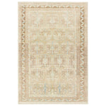 The Magnus design features a traditional pattern of small medallions set against a warm tan and beige backdrop, highlighted by subtle blue accents. Its vintage, distressed finish adds character and charm, making it feel like a treasured heirloom from the very first step.Hand Tufte Amethyst Home provides interior design, new home construction design consulting, vintage area rugs, and lighting in the Des Moines metro area.