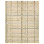The Raza design reinvents the timeless plaid pattern, fusing classic charm with a modern edge. Soft beige tones, punctuated by a blue accent, elevate any mid-century modern space. Handcrafted from naturally stain-resistant wool, this rug handles medium-traffic areas, kids, and pets with ease. Amethyst Home provides interior design, new home construction design consulting, vintage area rugs, and lighting in the Austin metro area.