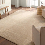 The inviting and traditionally inspired Repose Essien marries stunning artisan quality and the beauty of natural, undyed wool. The Sherpa-like, hand-knotted construction of the Essien rug boasts a plush texture underfoot and is perfect for adding warmth and coziness to a space. Amethyst Home provides interior design, new home construction design consulting, vintage area rugs, and lighting in the Austin metro area.