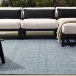 The Sacdecer Avore is an exceptional handwoven indoor/outdoor rug, blending high-performance style with eco-conscious materials. Hand crafted in India from 100% PET yarn, sourced from recycled plastic bottles, it's both durable and environmentally friendly. Amethyst Home provides interior design, new home construction design consulting, vintage area rugs, and lighting in the Omaha metro area.