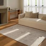 The Saffron design features a traditional pattern of small medallions, set against a warm tan and beige backdrop with subtle tan accents. Its vintage, distressed look adds character and charm, making it feel like a cherished heirloom from the very first step.Hand Tufte Amethyst Home provides interior design, new home construction design consulting, vintage area rugs, and lighting in the Dallas metro area.