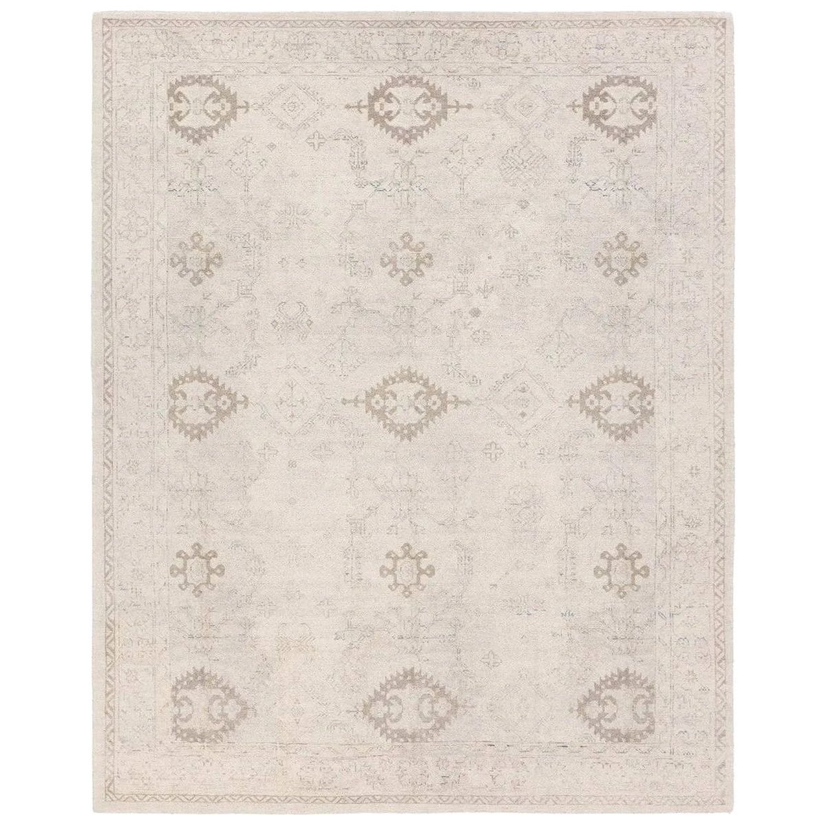 The Saffron design features a traditional pattern of small medallions, set against a warm tan and beige backdrop with subtle tan accents. Its vintage, distressed look adds character and charm, making it feel like a cherished heirloom from the very first step.Hand Tufte Amethyst Home provides interior design, new home construction design consulting, vintage area rugs, and lighting in the Salt Lake City metro area.