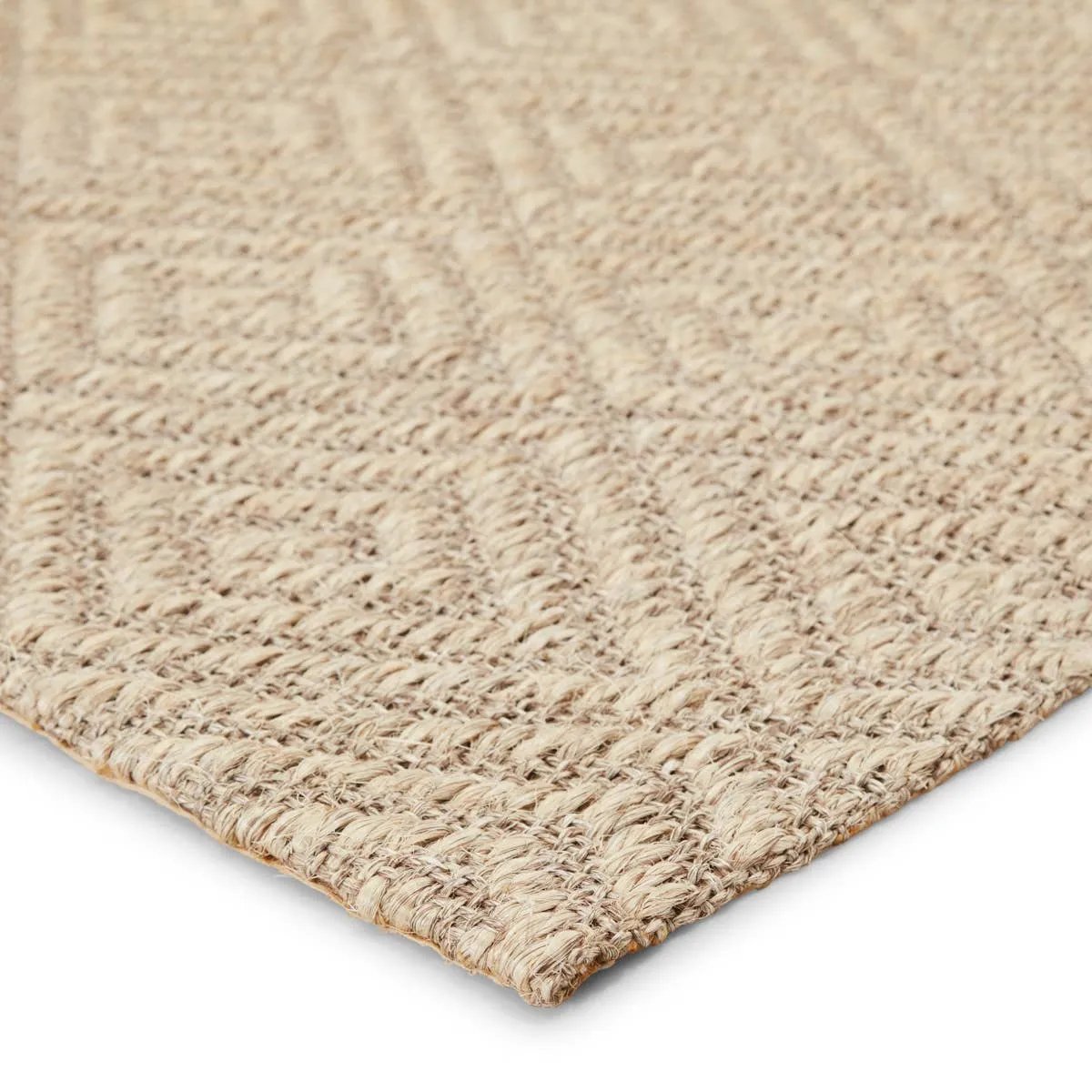 This sisal area rug boasts natural charm and effortless casual style. In a light gray hue, this natural accent's diamond lattice weave creates unique geometric dimension Amethyst Home provides interior design, new home construction design consulting, vintage area rugs, and lighting in the Newport Beach metro area.