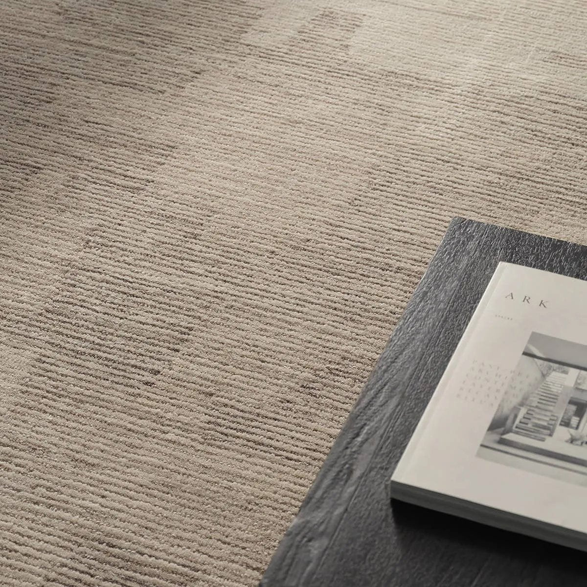The hand-tufted Labyrinth Tenley presents abstract designs crafted from plush wool with a cut and looped pile, creating a rich, tactile texture. The Tenley design showcases a bold, geometric pattern with a modern brutalist influence in shades of gray and taupe, effortlessly adding depth and sophistication.Hand Tufte Amethyst Home provides interior design, new home construction design consulting, vintage area rugs, and lighting in the Calabasas metro area.