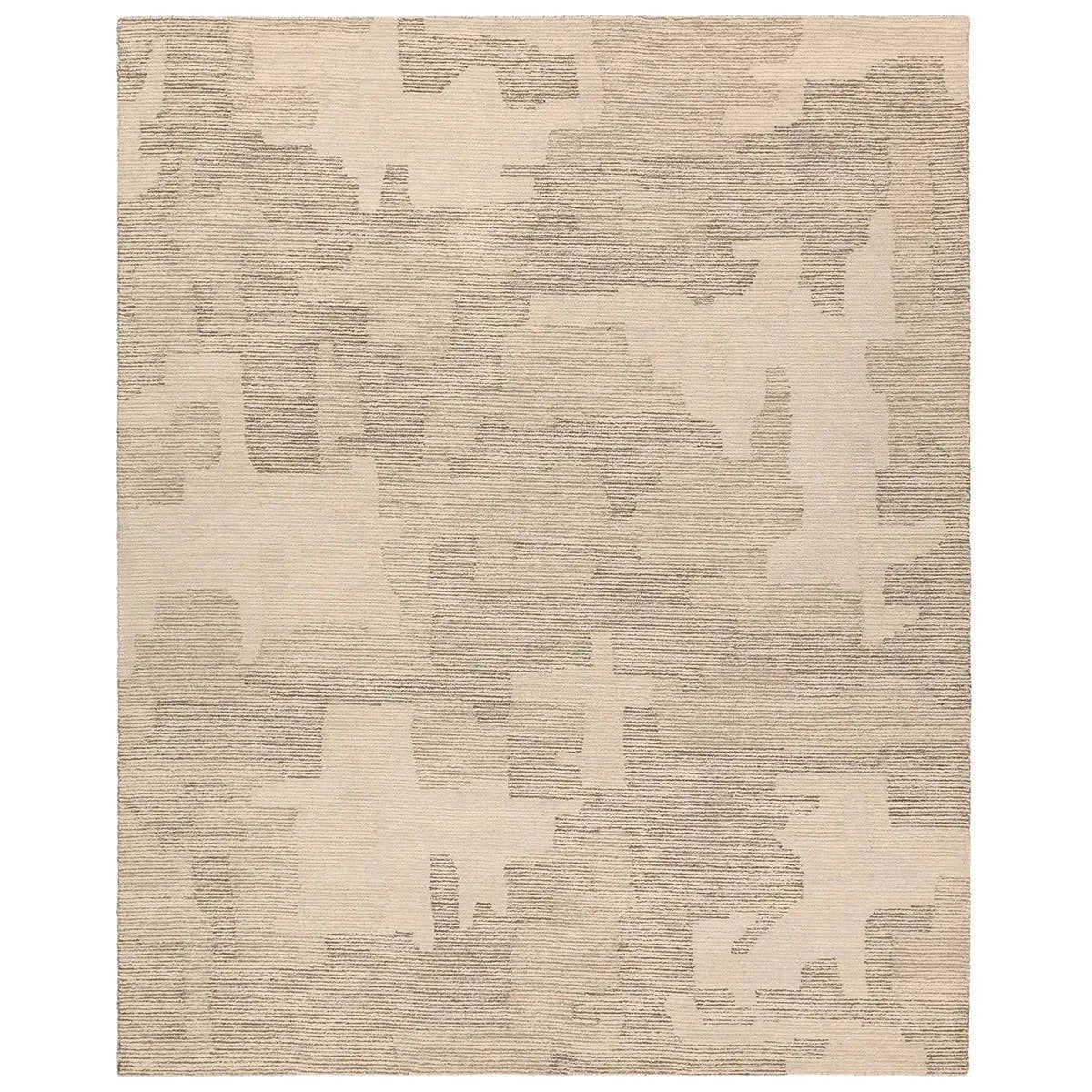 The hand-tufted Labyrinth Tenley presents abstract designs crafted from plush wool with a cut and looped pile, creating a rich, tactile texture. The Tenley design showcases a bold, geometric pattern with a modern brutalist influence in shades of gray and taupe, effortlessly adding depth and sophistication.Hand Tufte Amethyst Home provides interior design, new home construction design consulting, vintage area rugs, and lighting in the Des Moines metro area.
