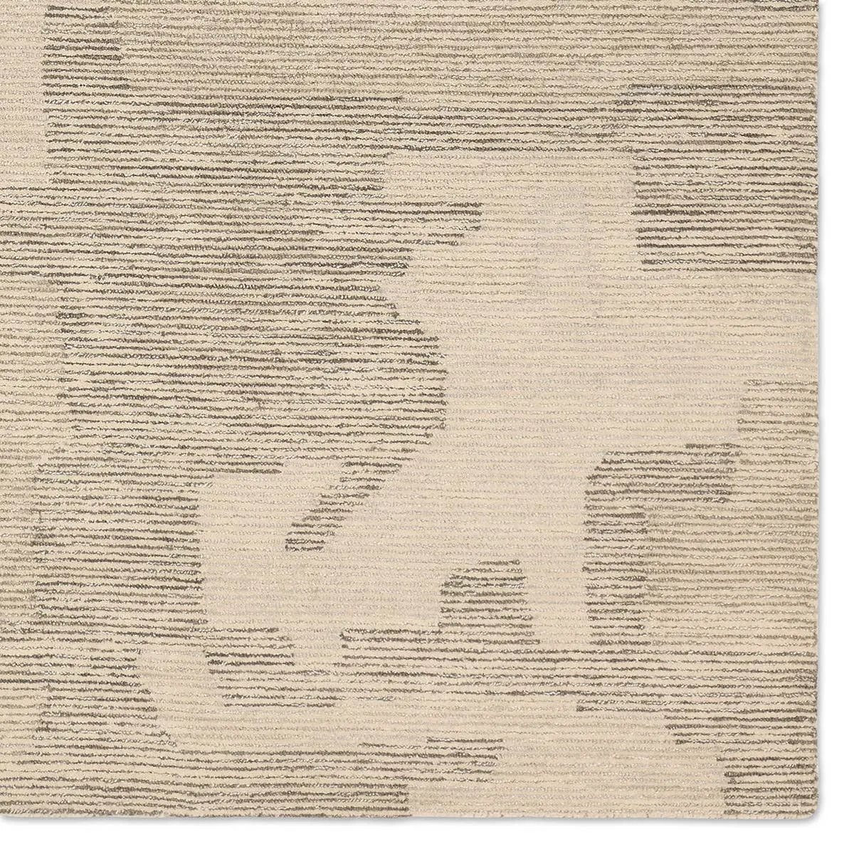 The hand-tufted Labyrinth Tenley presents abstract designs crafted from plush wool with a cut and looped pile, creating a rich, tactile texture. The Tenley design showcases a bold, geometric pattern with a modern brutalist influence in shades of gray and taupe, effortlessly adding depth and sophistication.Hand Tufte Amethyst Home provides interior design, new home construction design consulting, vintage area rugs, and lighting in the Tampa metro area.