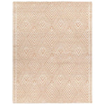 Envelop living spaces in the rich heritage of tribal artistry with the Zayda by Heja Home Palmeraie. These handknotted rugs, expertly crafted in India using 100% wool, exude a mesmerizing blend of tribal charm and timeless geometric elegance. The Palmeraie design features a globally inspired, geometric diamond design in a brown and tan colorway. Amethyst Home provides interior design, new home construction design consulting, vintage area rugs, and lighting in the Calabasas metro area.
