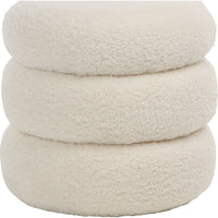 Featuring Jolo Faux Sheepskin Ottoman by Dovetail at Amethyst Home. Faux sheepskin ottoman that works with practically every design vibe.  
17"h x 18"w x 18"d
Spot clean with hydrogen peroxide for a fresh look.. Amethyst Home provides interior design, new home construction design consulting, vintage area rugs, and lighting in the Houston metro area.