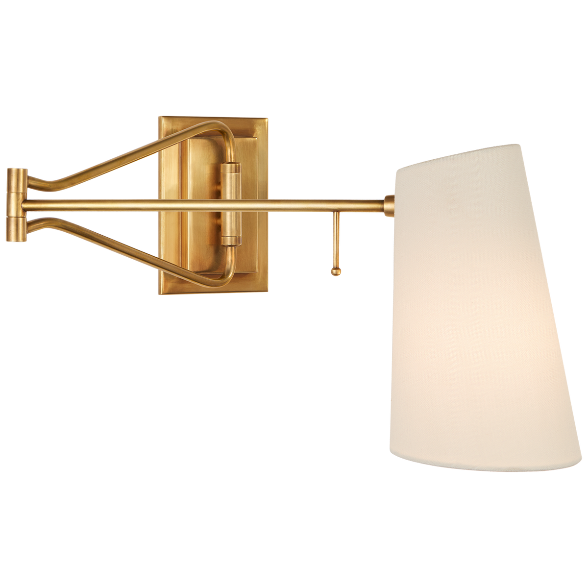 Keil Swing Arm Wall Light Hand-Rubbed Antique Brass | ready to ship!