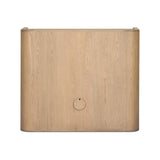 Kiran Small Cabinet - Beige Painted Linen - Sandy Oak Veneer | shipping 12/25/2026