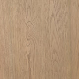 Kiran Small Cabinet - Beige Painted Linen - Sandy Oak Veneer | shipping 12/25/2026