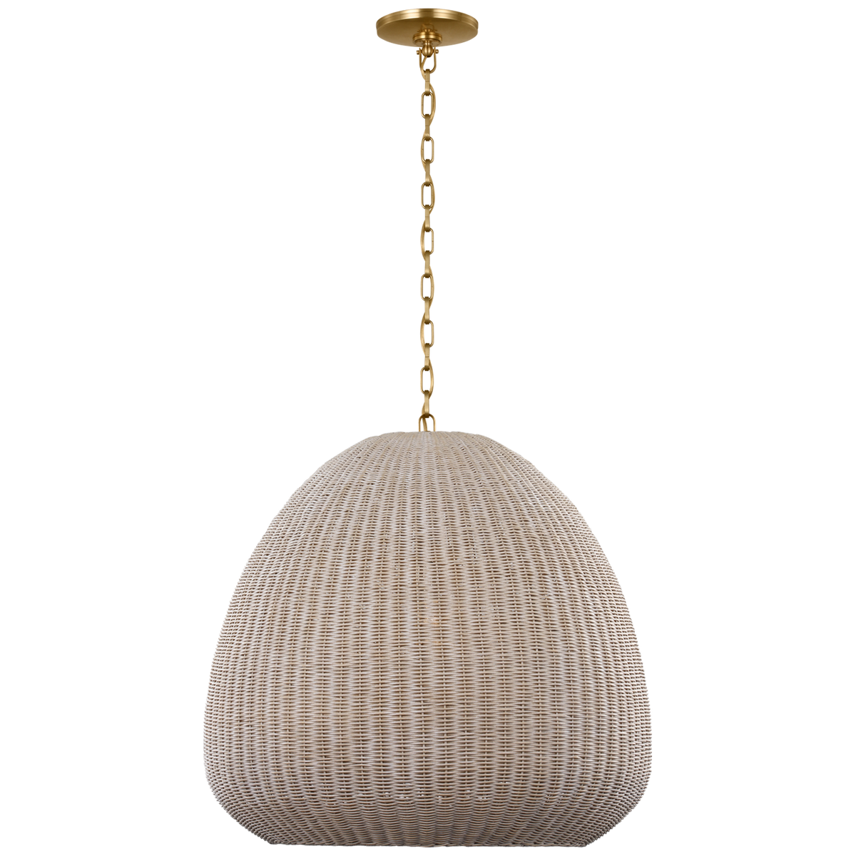 Kokomo 30" Domed Pendant Antique-Burnished Brass | ready to ship!
