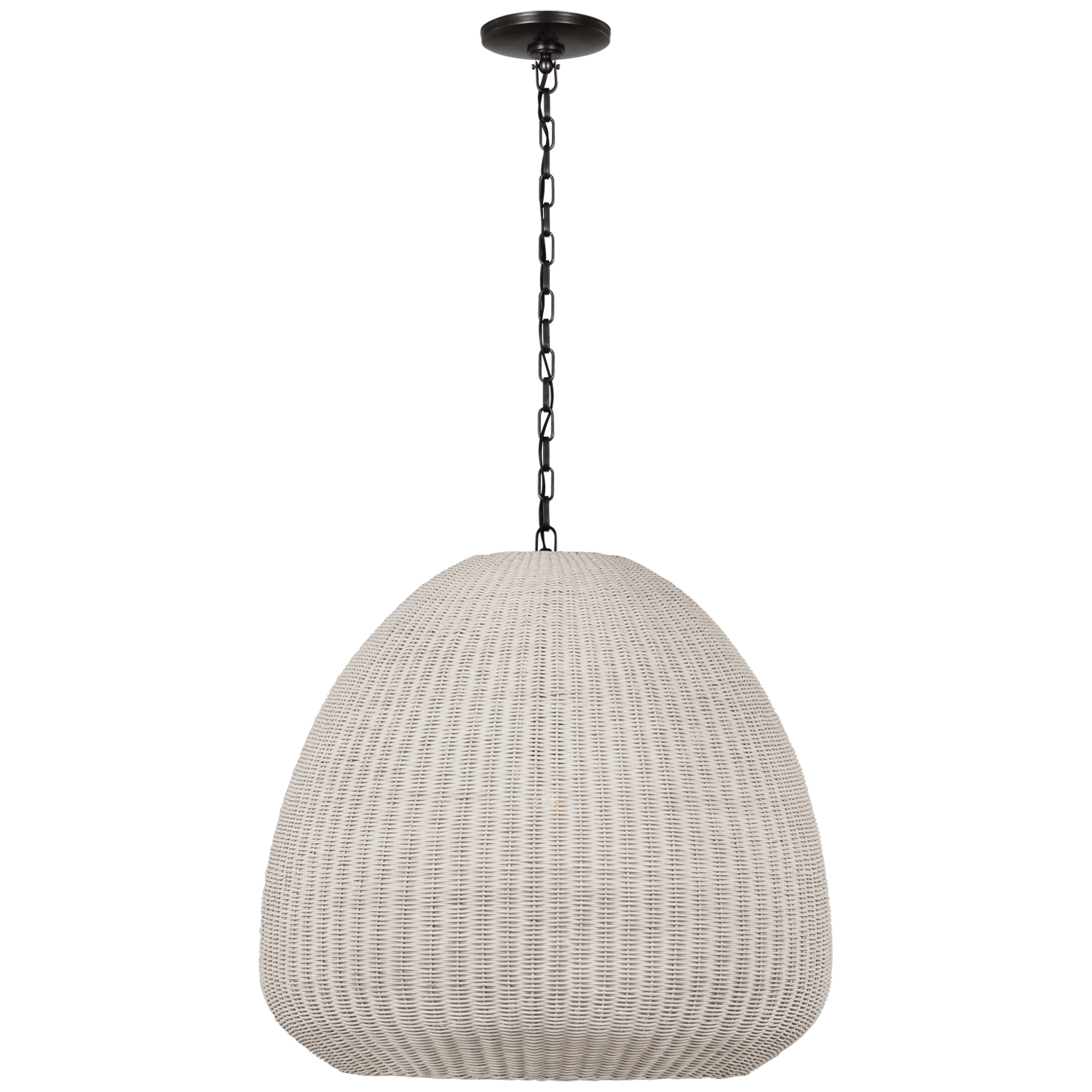Featuring Kokomo 30" Domed Pendant Bronze by Visual Comfort at Amethyst Home. Indulge in the refined elegance of our Kokomo 30" Domed Pendant in Bronze. This pendant boasts a luxurious design, handcrafted with precision to elevate any space. Add a touch of sophistication and opulence to your home with our exclusive pendant.
Overall Dimensions: 30" L x 30" W x 28.75" HWeight: 15 l. Amethyst Home provides interior design, new construction, custom furniture, and area rugs in the Washington metro area