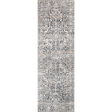 Lucia Steel/Ivory Rug - Amethyst Home The Lucia Collection is a beautifully rich statement piece to add a layer of sophistication to any room. Power-loomed of polypropylene & polyester with a high/low pile and a curated color palette for a high-end look at an affordable price.