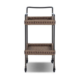 Landi Outdoor Bar Cart - Aged Bronze Steel | shipping 10/15/2026