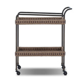 Landi Outdoor Bar Cart - Aged Bronze Steel | shipping 10/15/2026