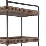 Landi Outdoor Bar Cart - Aged Bronze Steel | shipping 10/15/2026