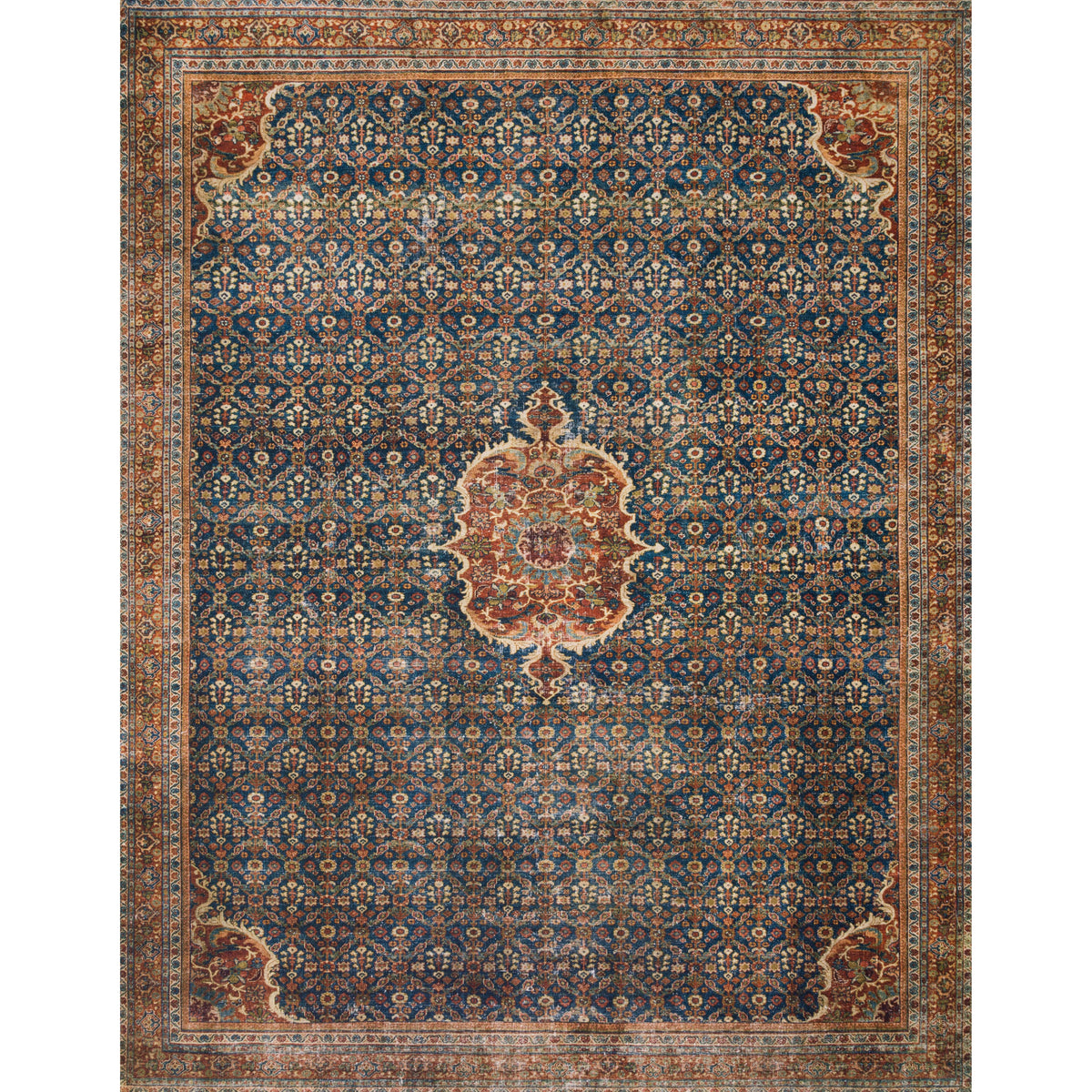 Layla Blue/Spice Rug