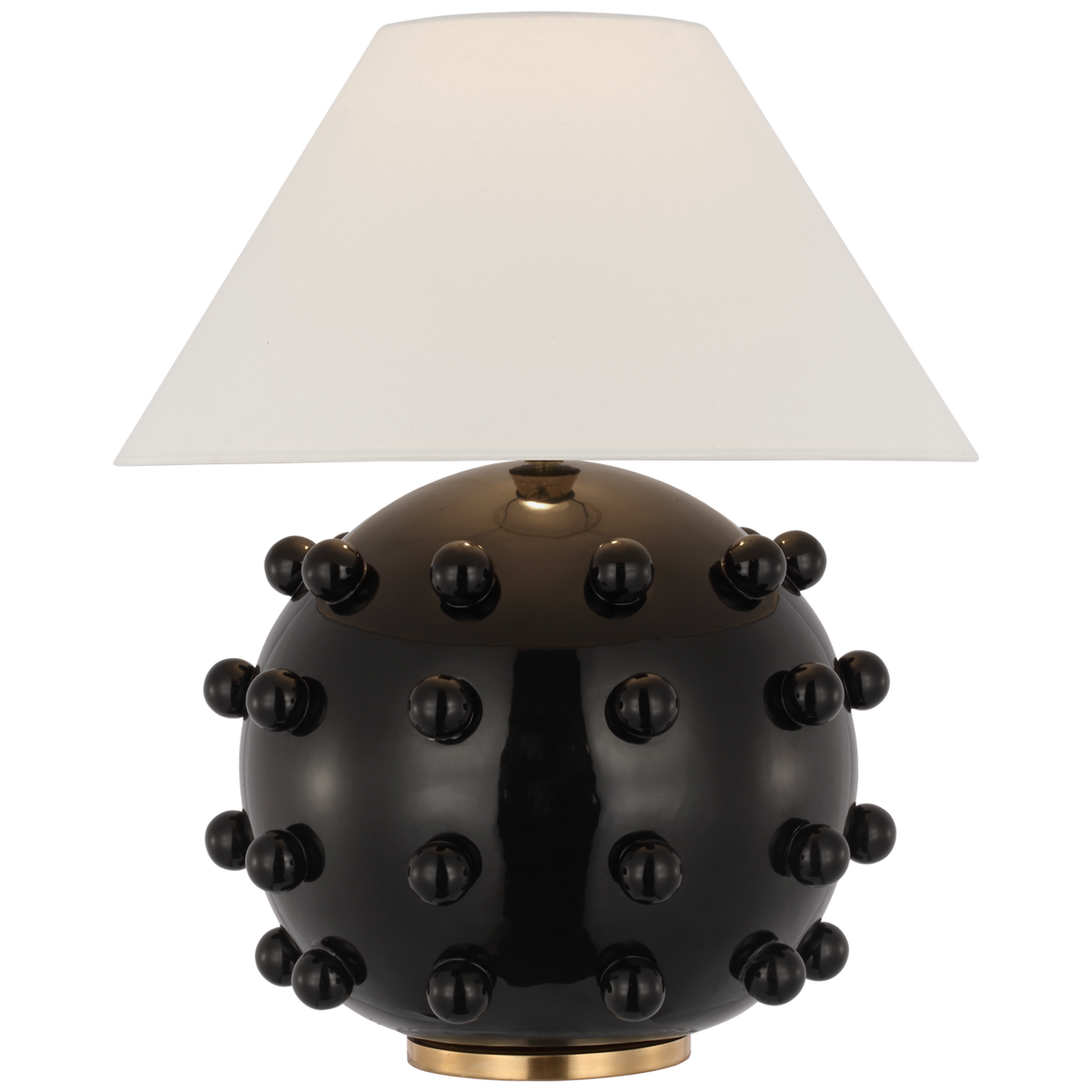 Linden Black Medium Orb Table Lamp | ready to ship!