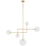Featuring Linnea 57"  Chandelier Hand-Rubbed Antique Brass by Visual Comfort at Amethyst Home. Introducing Linnea's stunning 57" chandelier in hand-rubbed antique brass. Elevate your space with its timeless elegance and luxury. The intricate design and warm brass finish add a touch of sophistication and exclusivity. Illuminate your home with this stunning piece of art.
Overall Dimens. Amethyst Home provides interior design, new construction, custom furniture, and area rugs in the Austin metro area