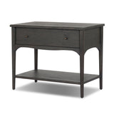 Lizzy Nightstand - Smoked Black Oak - Smoked Black Oak Veneer